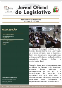 Jornal Oficial da Câmara - 247ª Edição